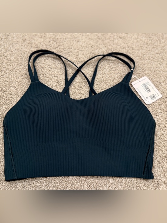 lululemon athletica Other - Lululemon Like A Cloud Ribbed Long-Line Bra - Indochin Blue
